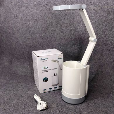 Настільна лампа Taigexin TGX-781 бездротова акумуляторна, підставка для телефону канцелярії