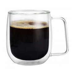Набор чашек с двойными стенками Con Brio CB-8825-2 250мл 2шт, чашки для кофе, набор чашек для чая