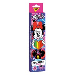Карандаши цветные YES 6 цв Minnie Mouse