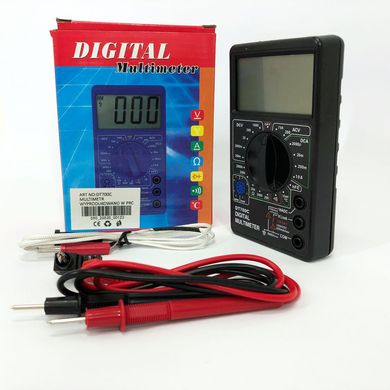 Мультиметр тестер цифровой DT 700C со звуком и термометром, мультиметр для автомобиля, для дома
