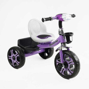Велосипед 3-х колісний "Best Trike" колеса EVA переднє 12&rsquo;&rsquo;, заднє 10&rsquo;&rsquo;, сталева рама, фара з музикою та світлом, кошик, в кор. /1/