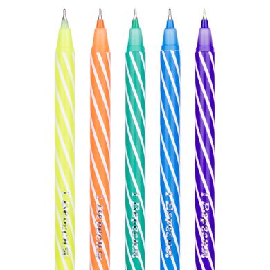 Ручка шариковая 1 Вересня Spin 6 0,6 мм синяя