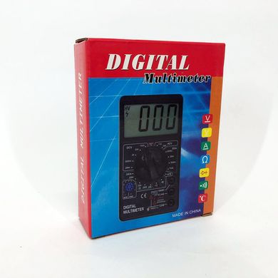 Цифровой мультиметр Digital Tech DT700D большой дисплей (со звуком), мультиметр с защитой