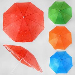 Зонт пляжный 5 цветов, d=150см, длина 180см /30/