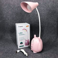 Настольная лампа TaigeXin LED TGX 792, светодиодная настольная, удобная настольная лампа. Цвет: розовый