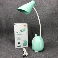 Настольная лампа TaigeXin LED TGX 792, Настольная лампа на гибкой ножке, лампа сенсорная. Цвет: зеленый