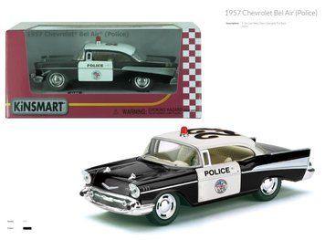 Модель легкова CHEVROLET BEL AIR (1957) 5'' KT5323W Police метал.інерц.відкр.дв.кор./96/