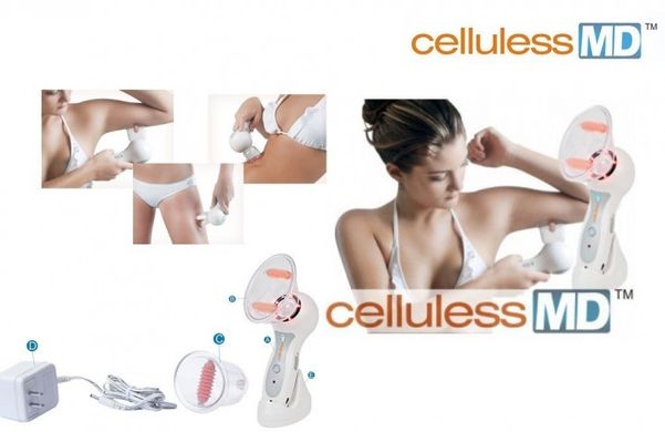Комплект: массажер Celluless MD антицеллюлитный + бриджи для похудения HOT SHAPERS RG-88335