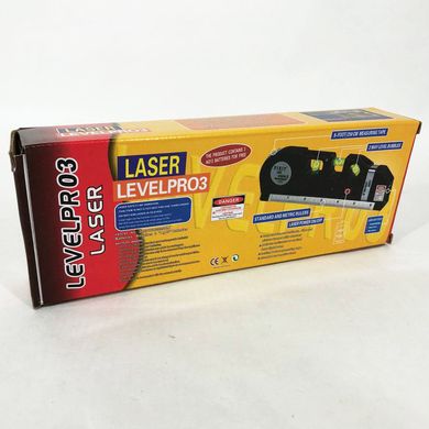 Лазерный уровень Laser Level Pro 3 со встроенной рулеткой