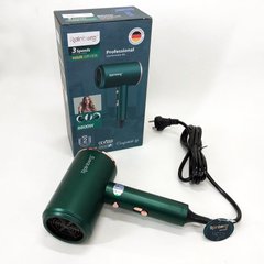 Фен Rainberg RB-2212 8800 W с регуляцией температуры и скорости для сушки и укладки волос. Цвет: зеленый