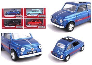 Модель легкова FIAT 500 5'' KT5004W метал.інерц.відкр.дв.4кол.кор./96/