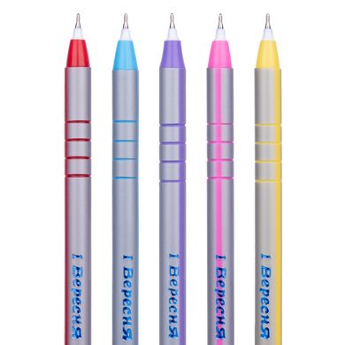 Ручка шариковая 1 Вересня Silver 0,6 мм синяя