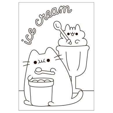 Раскраска А4 YES Pusheen 12 стр.