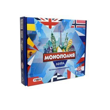 Наст. игра ЛЮКС "Монополия мира" в кор. 34*28,8*5,2 см. /5/ Стратег