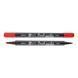 Маркер акварельный SANTI Brush Marker SWB-07 красный двусторонний