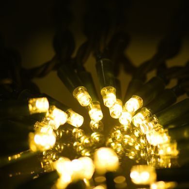 Электрогирлянда Novogod'ko уличная, 65 LED, IP65, белый теплый, зеленый провод, 12,25м, ка