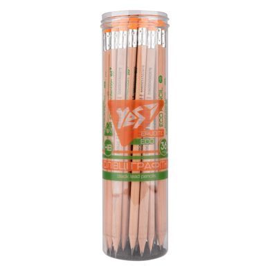 Карандаш чернографитный YES ECO Pencil Erudite треугольный c ластиком