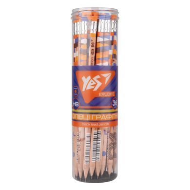 Карандаш чернографитный YES Erudite Collection шестигранный c ластиком
