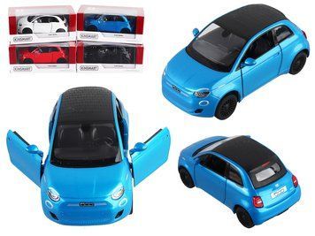 Модель легкова FIAT 500E 5'' KT5440W метал.інерц.відкр.дв.2кол.кор./96/