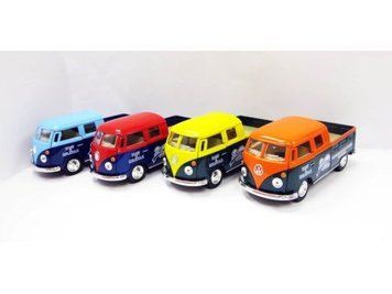 Металева колекційна вантажівка Volkswagen Delivery Kinsmart KT5396W масштаб 1:46