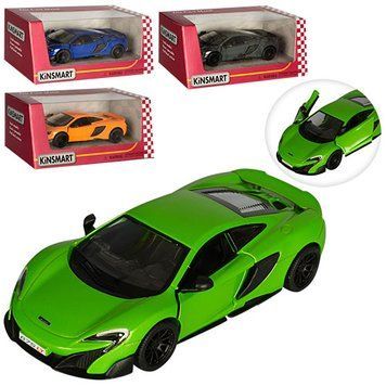 Модель легкова MCLAREN 675LT 5'' KT5392W метал.інерц.відкр.дв.4кол.кор./96/
