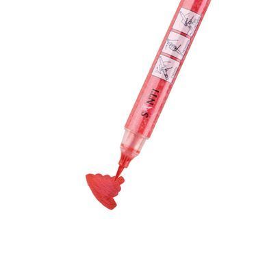 Маркер акварельний SANTI Glitter Brush, пензель, 01, романтичний червоний