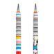 Карандаш чернографитный YES Happy colours из бумаги круглый c ластиком