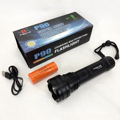 Ліхтарик ручний тактичний Bailong BL-K70-P90, світлодіодний ліхтарик для туриста, надпотужний ліхтарик