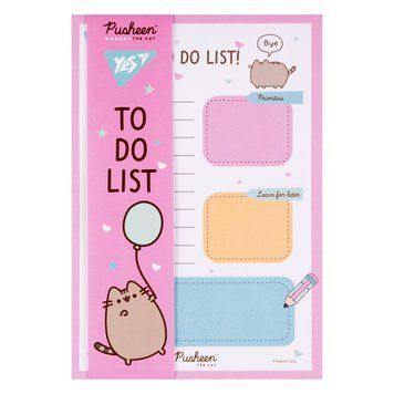 Бумага для заметок на магните Yes To Do Pusheen