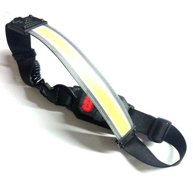 Фонарик налобный мягкий аккумуляторный XQ-T1C USB с красными задними огнями, фонарь на голову для рыбалки