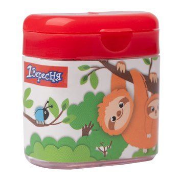 Точилка двойная с крышкой 1Вересня "Zoo Land"