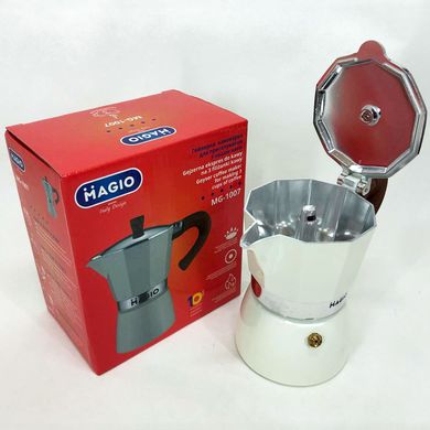 Гейзерная кофеварка Magio MG-1007, гейзерная кофеварка из нержавейки, кофеварка для дома