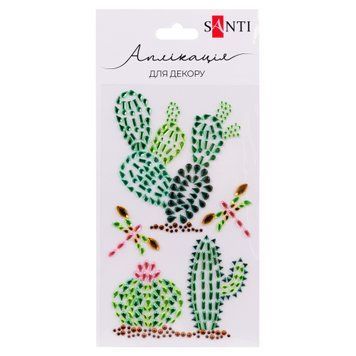 Аплікація SANTI зі страз самоклеючих Trendy Cactus 9.5х15см
