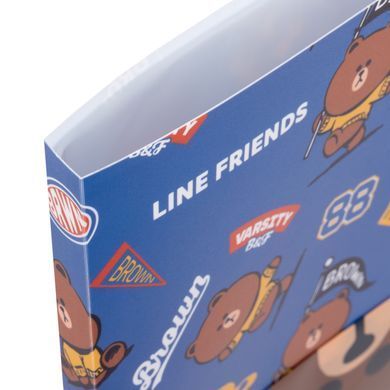 Папка на 20 файлов А4 YES Line Friends. Brown с карманом