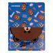 Папка на 20 файлов А4 YES Line Friends. Brown с карманом