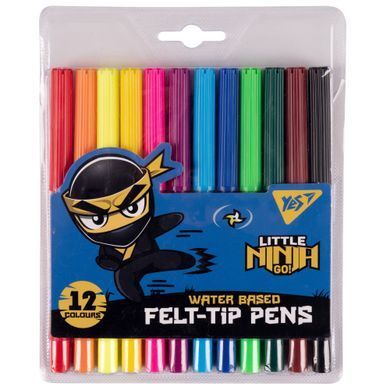 Фломастеры Yes 12 цветов Ninja