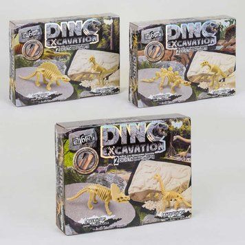 Набор для проведения раскопок "DINO EXCAVATION" динозавры рус (6)